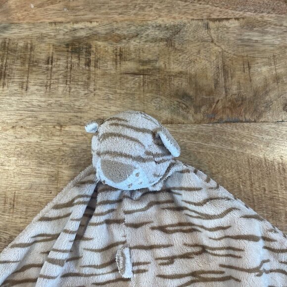 Angel Dear Tiger Lovey Plush Animal Security Blanket Striped Tan Brown Sleep - Picture 2 of 6